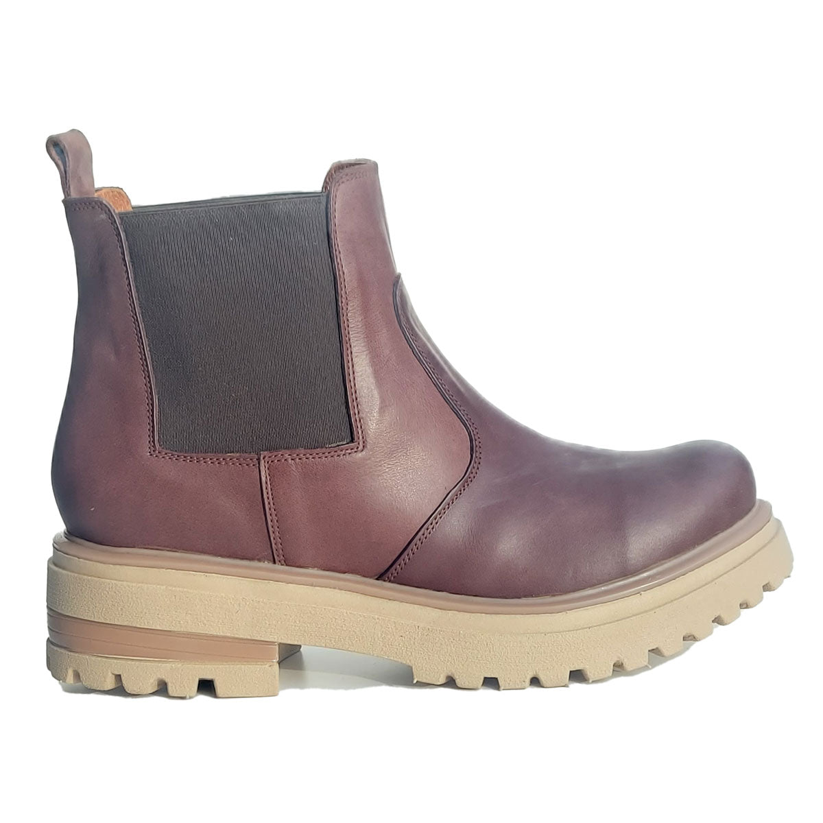 Bottines Chelsea pour femme en cuir élastique, Quica Victorica