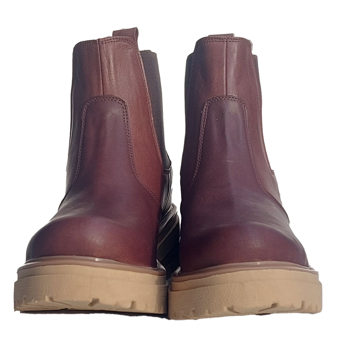 Bottines Chelsea pour femme en cuir élastique, Quica Victorica