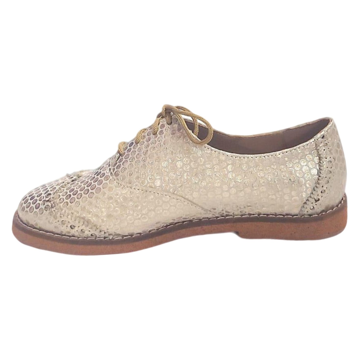 Oxford de Cuero para Mujer - Zapatos Acordonados con Diseño Picado - Quica Baires