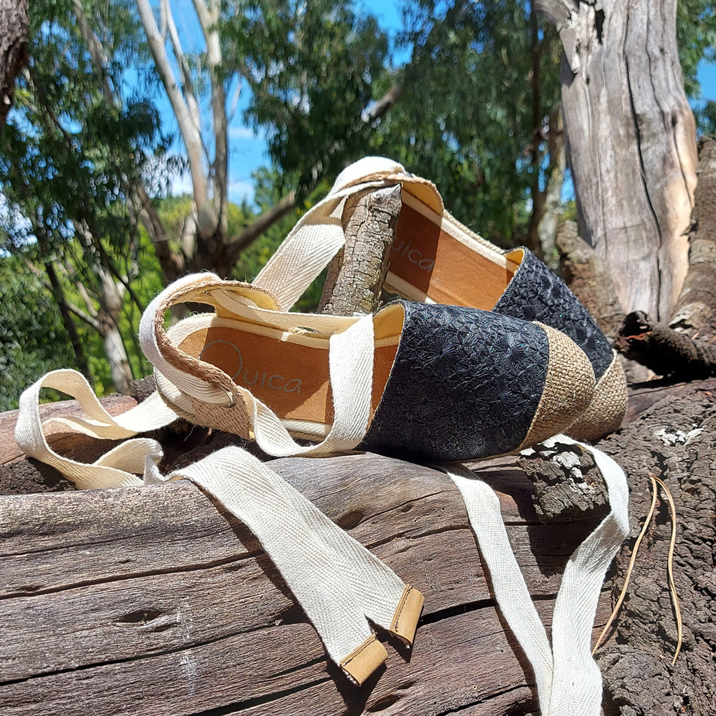 Espadrilles Alpargatas Sandalias Planas Zapatillas Gabardina Yute Quica Malvina