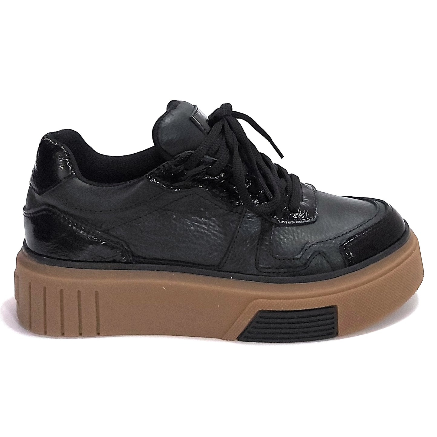 Zapatillas Mujer Cuero Urbanas Plataforma Combinadas Quica Alumine