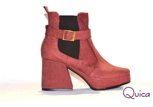 Botas Mujer Taco Trapecio Tendencia Quica Galatea