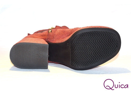 Botas Mujer Taco Trapecio Tendencia Quica Galatea