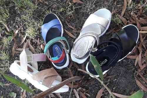 Sandalias Zapatillas Cuero Livianas Cómodas Quica Moda