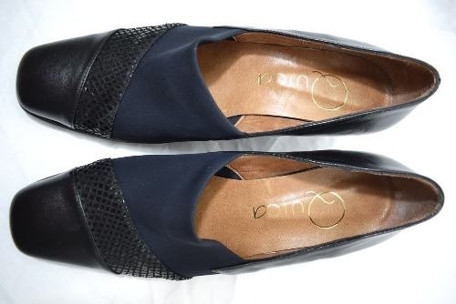 Zapatos Vestir Confort Cuero Neoprene Divinos Quica Parma