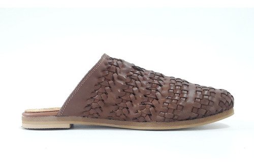 Mules Mujer Trend Chatas Flats Tejidas Cuero Quica Catamarca