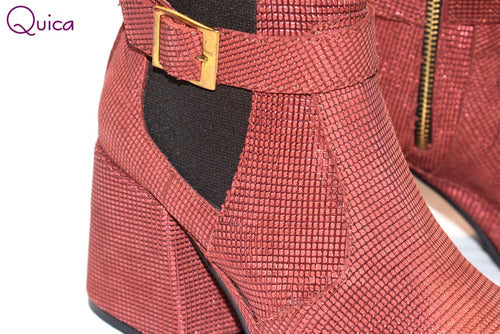 Botas Mujer Taco Trapecio Tendencia Quica Galatea