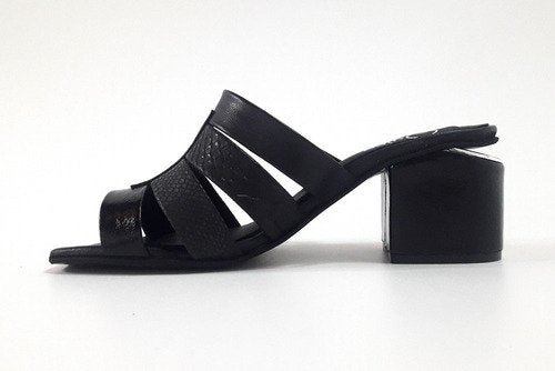 Zuecos Sandalias Mules Divinas Taco Suspendido Quica Palmas