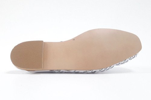 Mules Mujer Trend Chatas Flats Tejidas Cuero Quica Catamarca