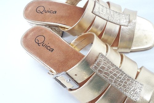 Zuecos Sandalias Mules Divinas Taco Suspendido Quica Palmas
