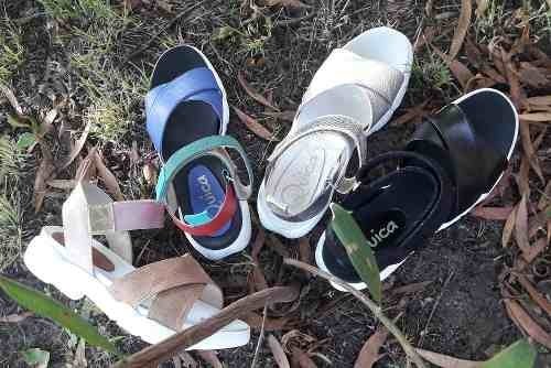 Sandalias Zapatillas Cuero Livianas Cómodas Quica Moda