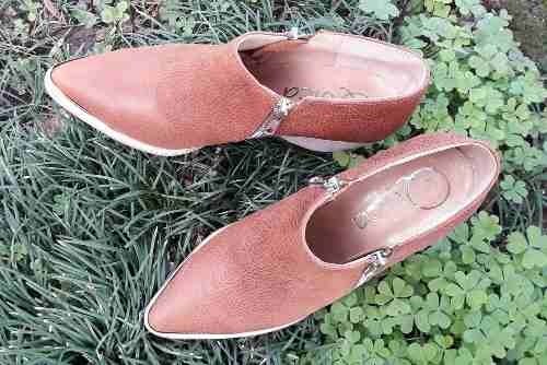 Botas Texanas Cuero Marrón Taco Madera Quica Argentum