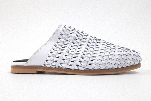 Mules Mujer Trend Chatas Flats Tejidas Cuero Quica Catamarca