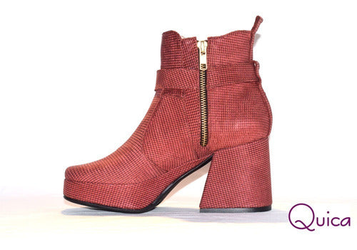 Botas Mujer Taco Trapecio Tendencia Quica Galatea