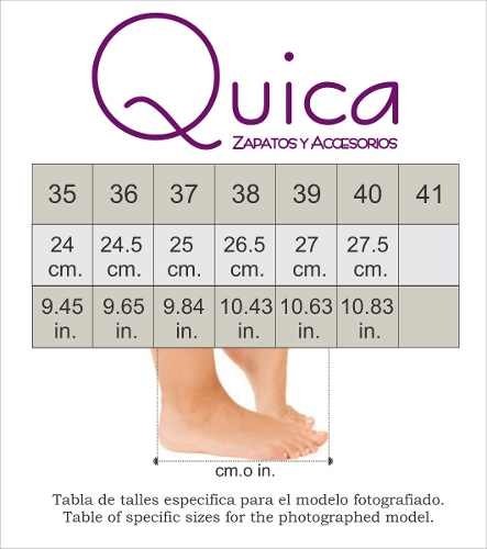 Zapato Taco Cono Cuero Mujer Vestir Combinado Quica Aguaray