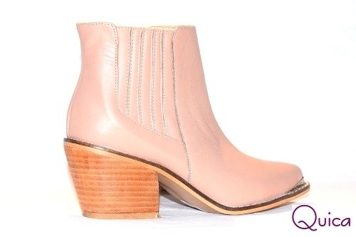 Bota Texana Cuero Elastizadas Quica Amelie