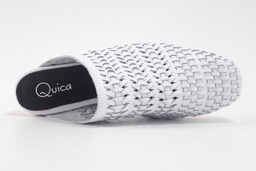 Mules Mujer Trend Chatas Flats Tejidas Cuero Quica Catamarca