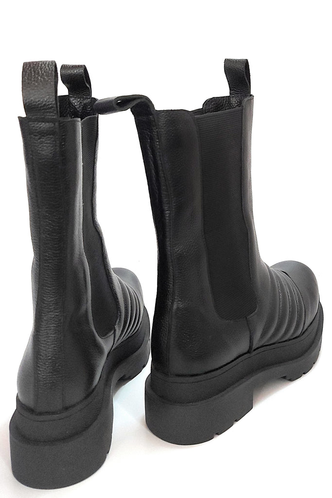 Borcegos Botas Elástico Plataforma Cuero Quica Sureño