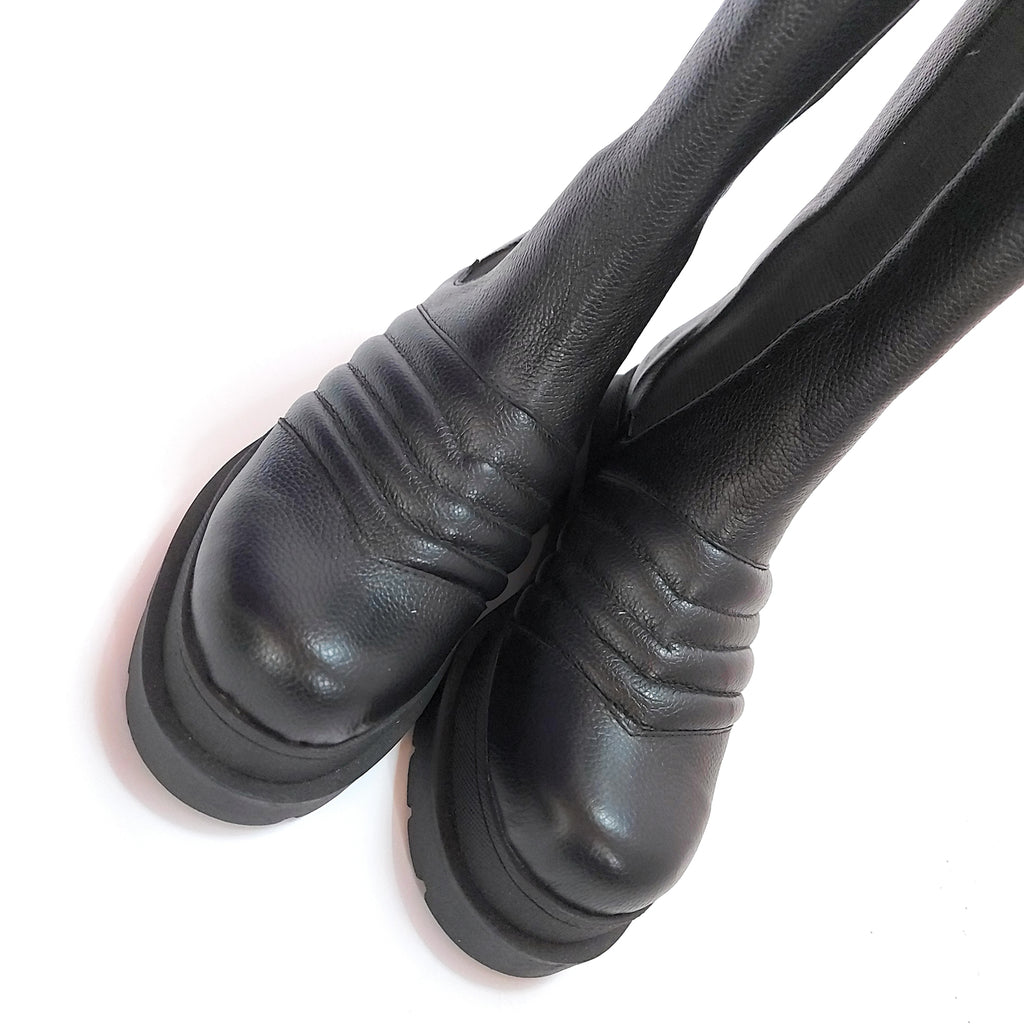 Borcegos Botas Elástico Plataforma Cuero Quica Sureño