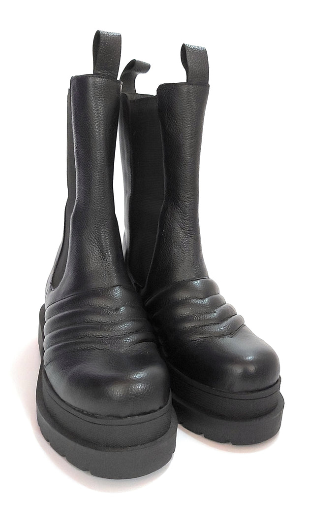 Borcegos Botas Elástico Plataforma Cuero Quica Sureño