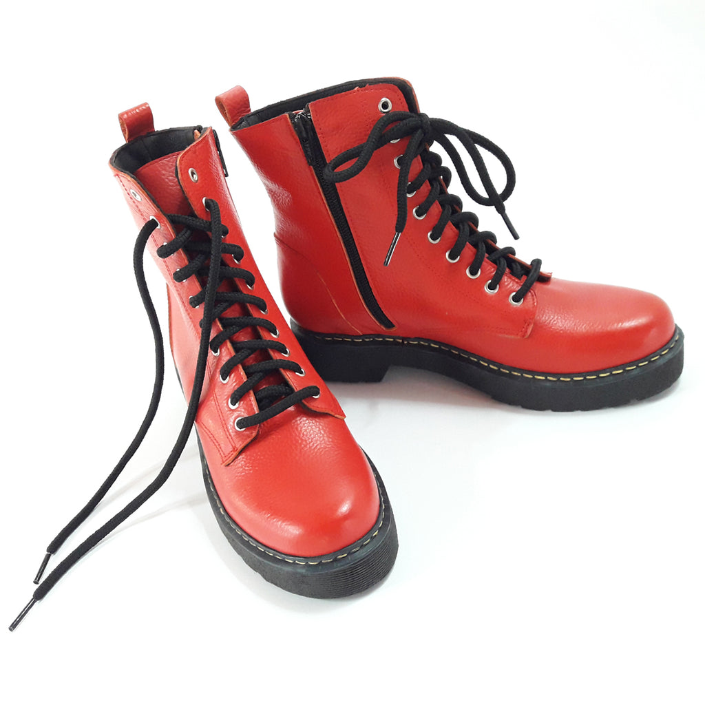 Borcegos Botas Mujer Cuero Divinos Moda Quica Nogoya