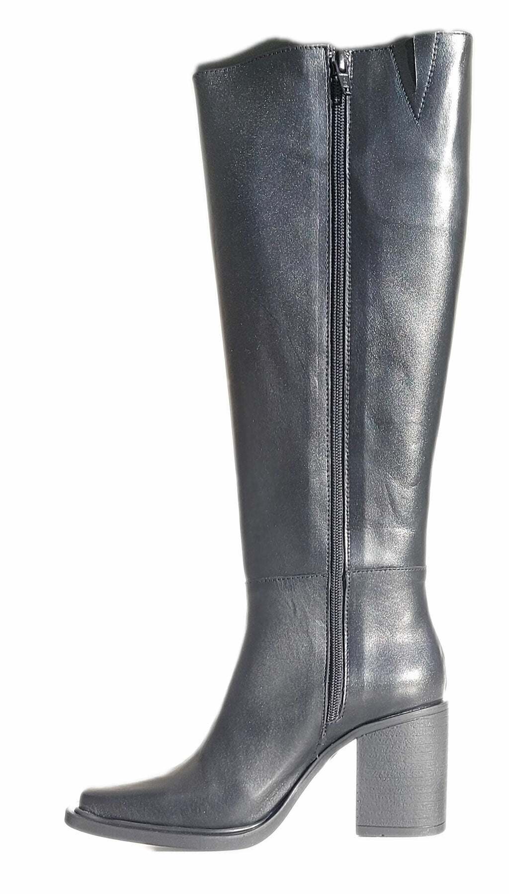 Bota Caña Alta Punta Cuadrada Cuero Quica Mendoza