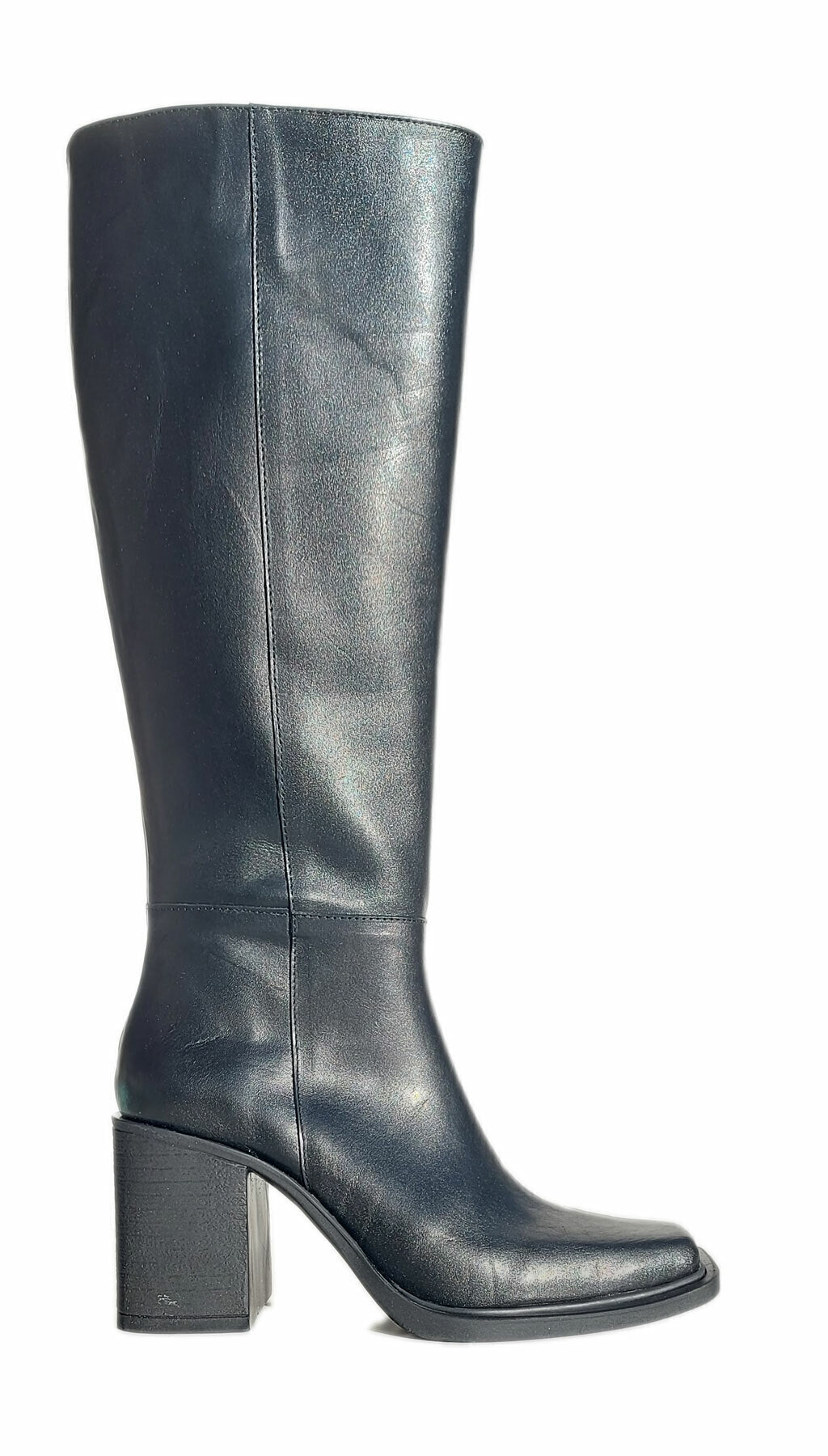 Bota Caña Alta Punta Cuadrada Cuero Quica Mendoza