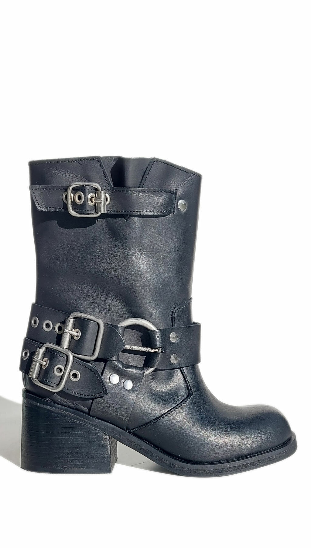 Bota Cuero Caña Media Biker Ruta 40
