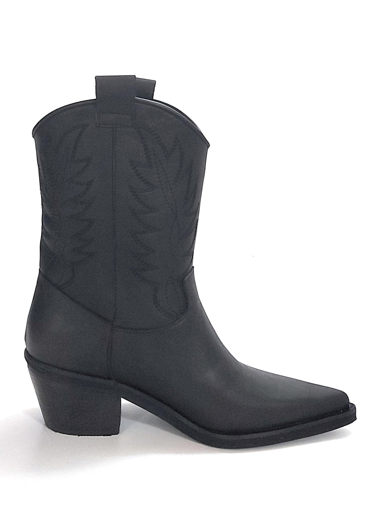 Botas Texanas Mujer Cuero Bordadas Quica Iruya