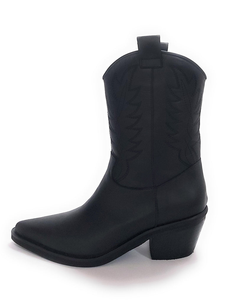 Botas Texanas Mujer Cuero Bordadas Quica Iruya