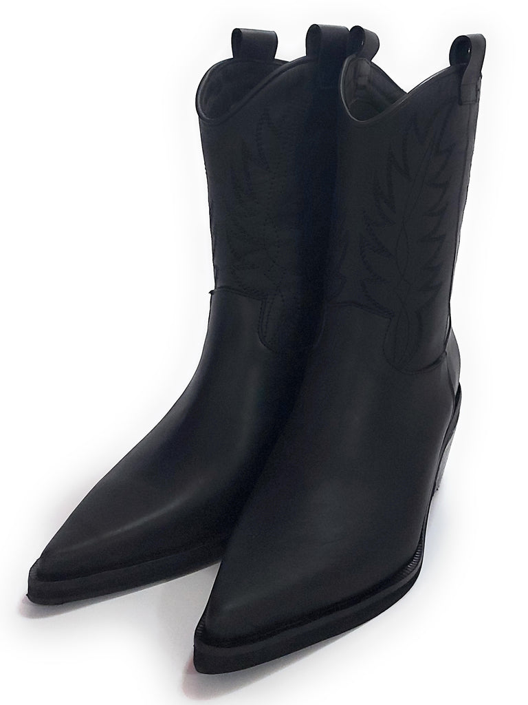 Botas Texanas Mujer Cuero Bordadas Quica Iruya