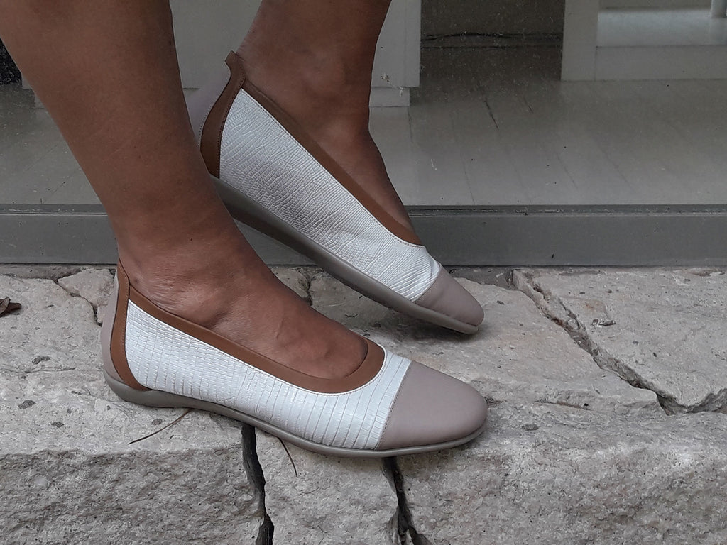 Chatitas Ballerinas Cueros Combinados Confort Corzuela