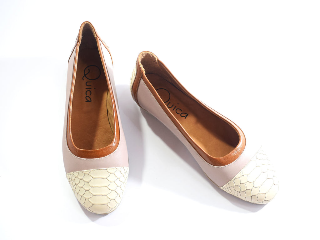 Chatitas Ballerinas Cueros Combinados Confort Corzuela
