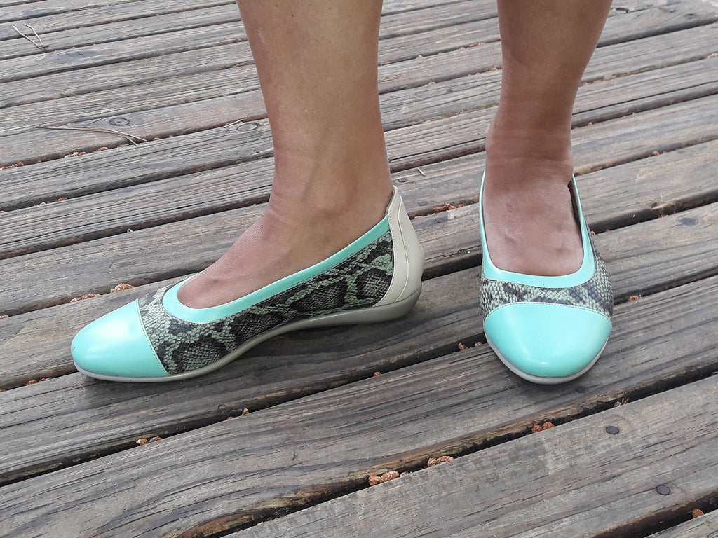 Chatitas Ballerinas Cueros Combinados Confort Corzuela