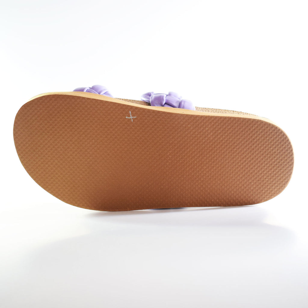 Sandalias Birk Trenza Tubo Cuero Negro Cómodas Quica Petrel