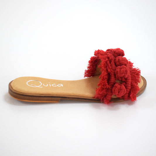 Sandalias Cuero Macramé Espadrilles Chanclas Quica Lomitas