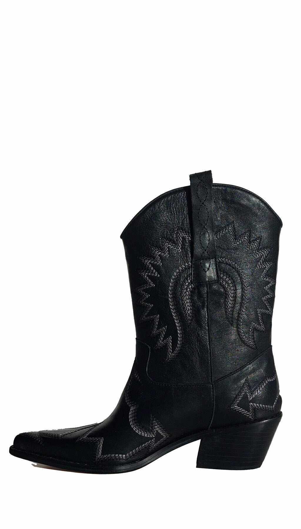 Botas Texanas Cuero Bordadas Quica Tolhuin