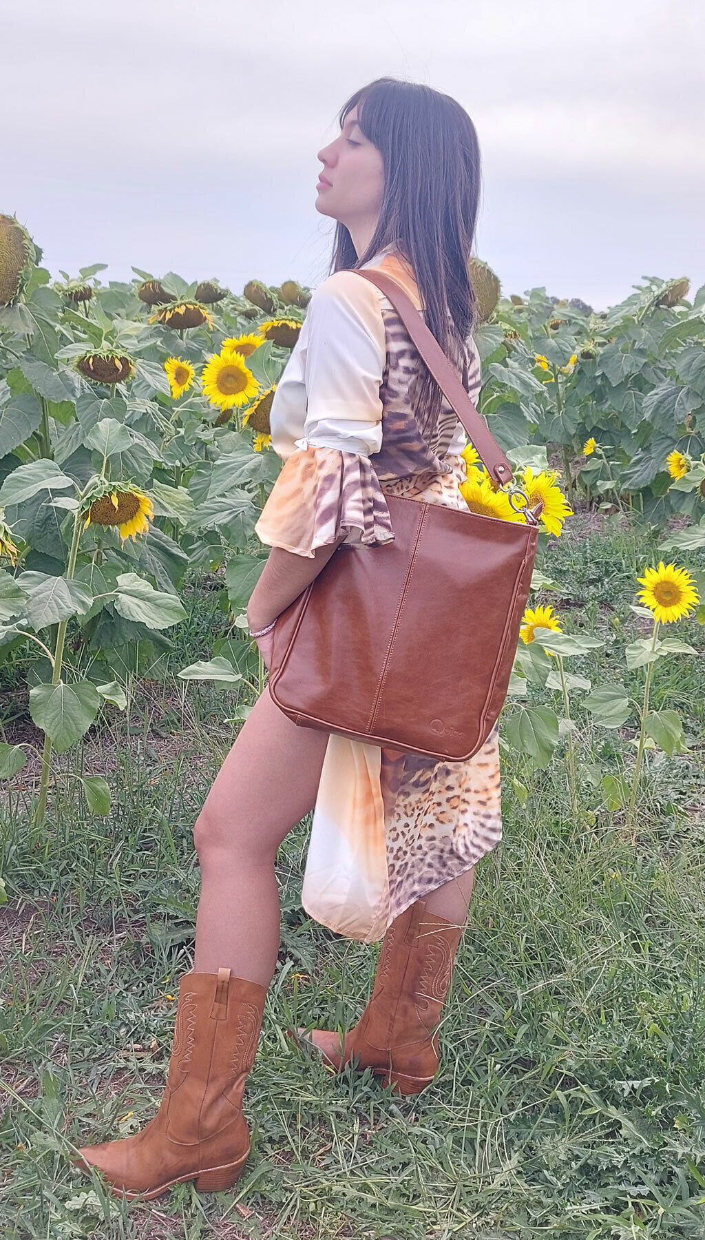 Botas Texanas Mujer Cuero Bordadas Quica Cardales