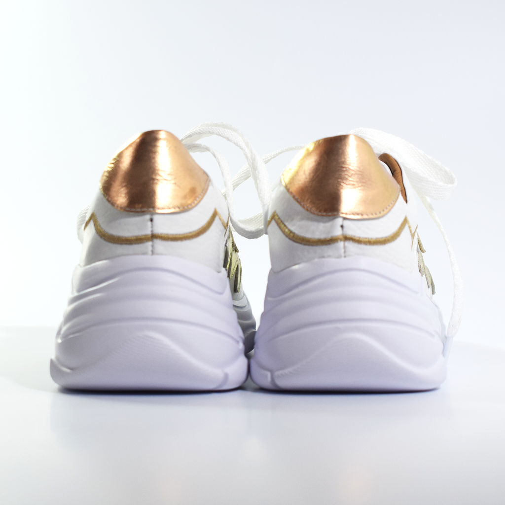 Zapatillas Sneakers Altas Cuero Plataforma Urbana Quica Puelo