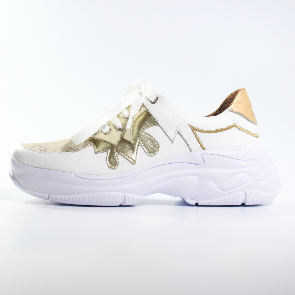 Zapatillas Sneakers Altas Cuero Plataforma Urbana Quica Puelo