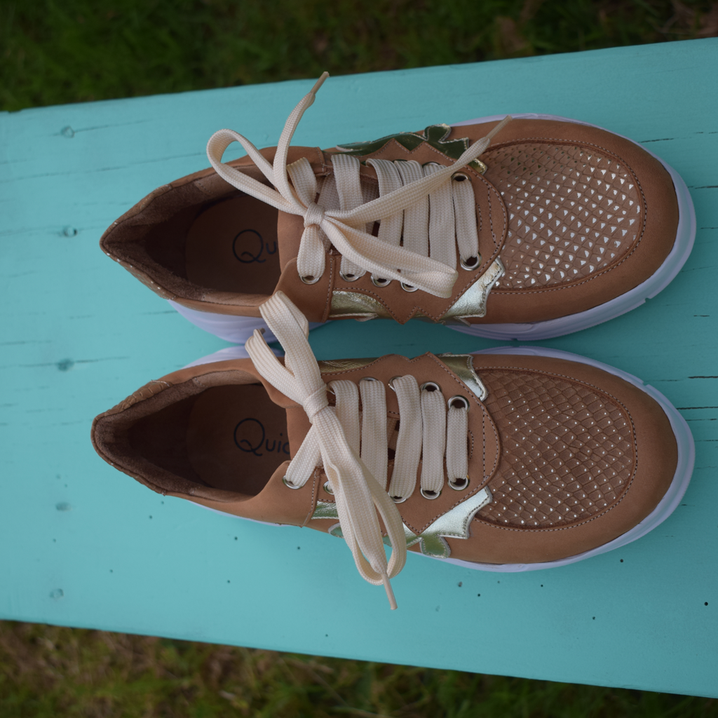 Zapatillas Sneakers Altas Cuero Plataforma Urbana Quica Puelo
