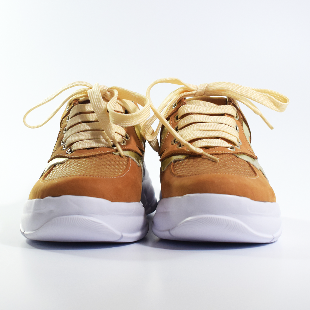 Zapatillas Sneakers Altas Cuero Plataforma Urbana Quica Puelo