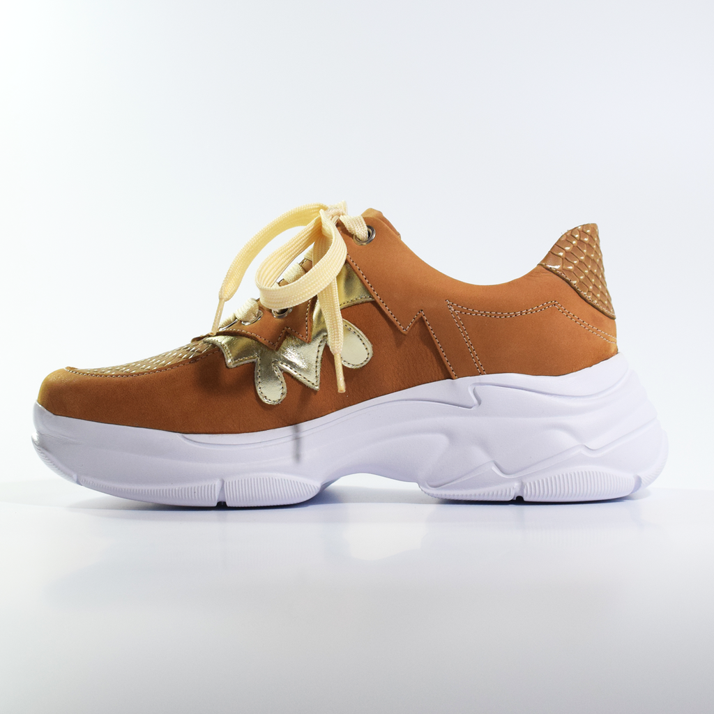 Zapatillas Sneakers Altas Cuero Plataforma Urbana Quica Puelo