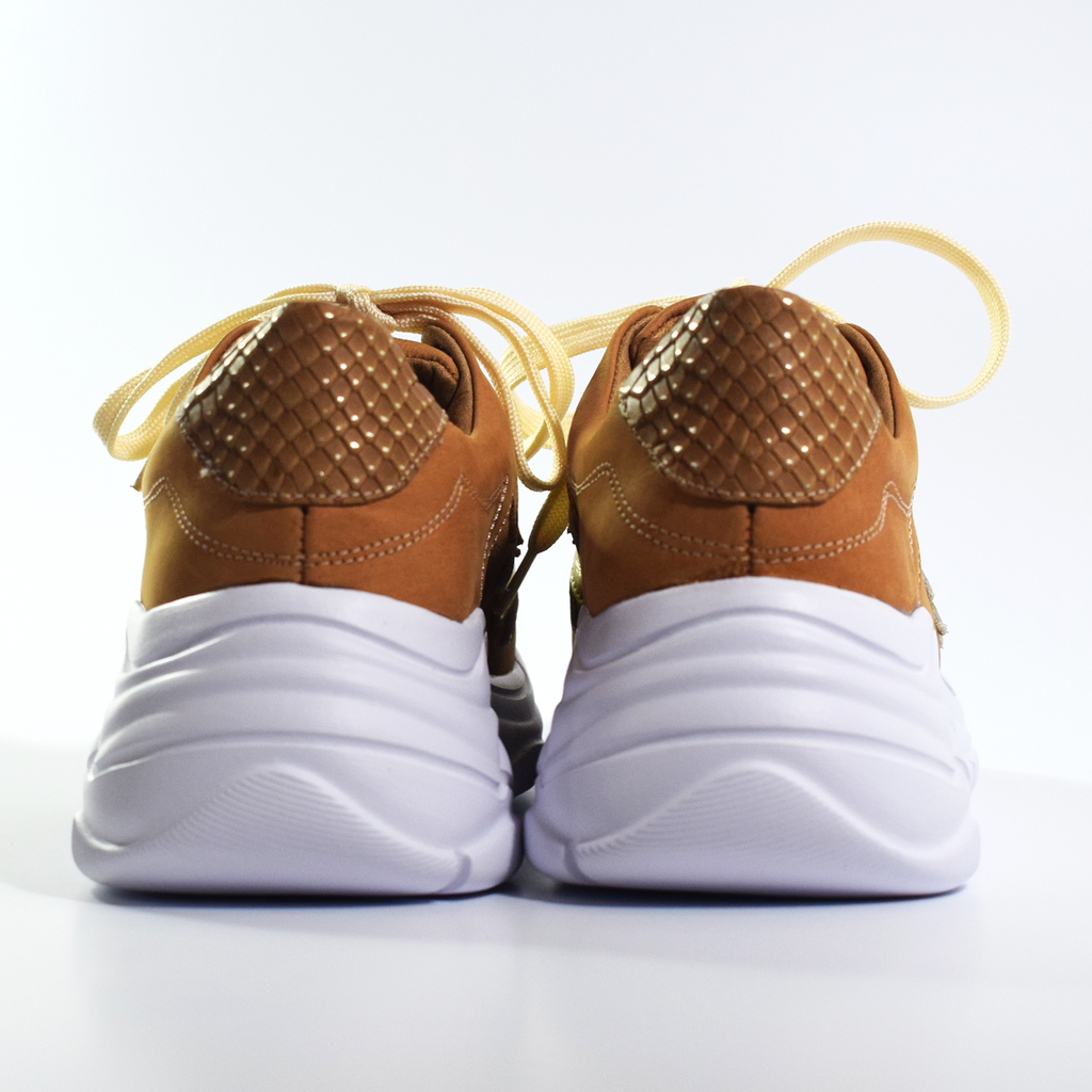 Zapatillas Sneakers Altas Cuero Plataforma Urbana Quica Puelo